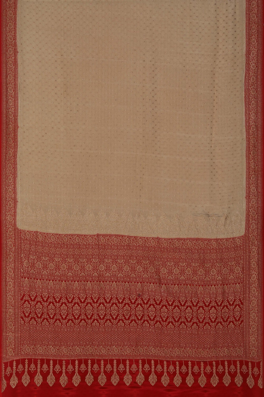Image of Banarasi Crepe Beige Saree