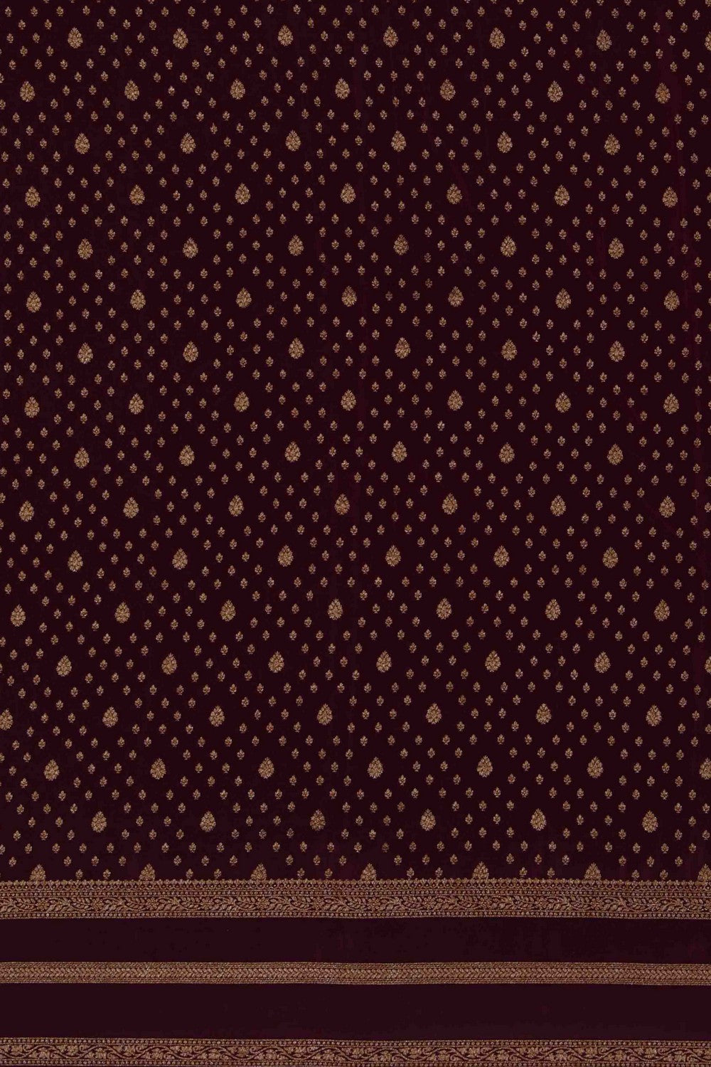 Image of Banarasi Crepe Mustard Saree