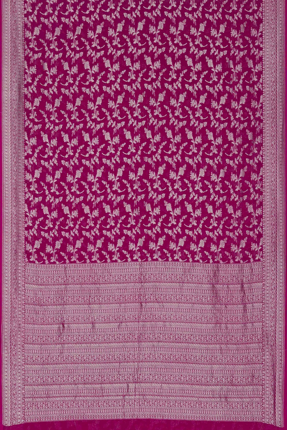 Banarasi Georgette Pink Saree