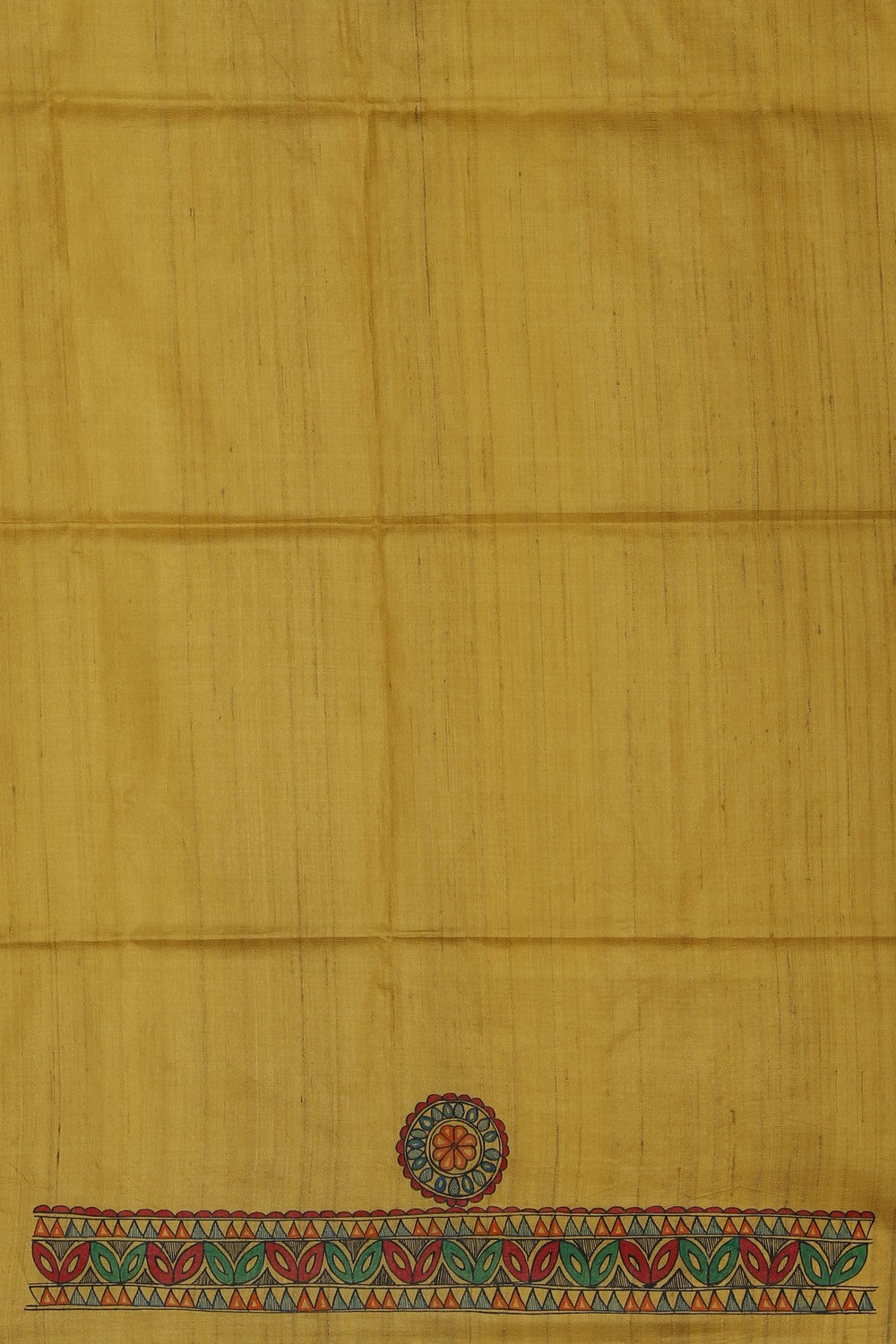 Tussar Silk Madhubani Painted Saree