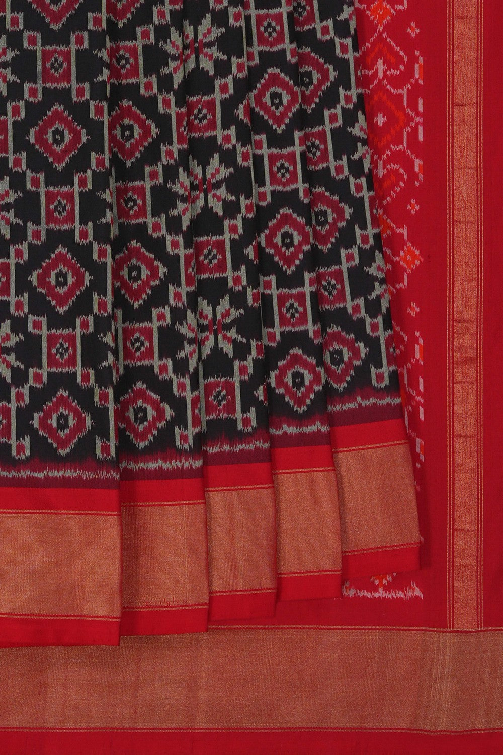 Image of Pochampally Ikat Silk Saree