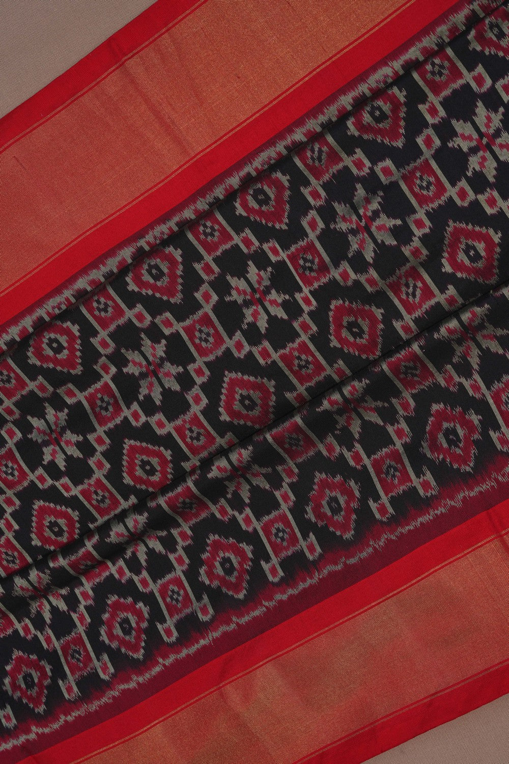 Image of Pochampally Ikat Silk Saree