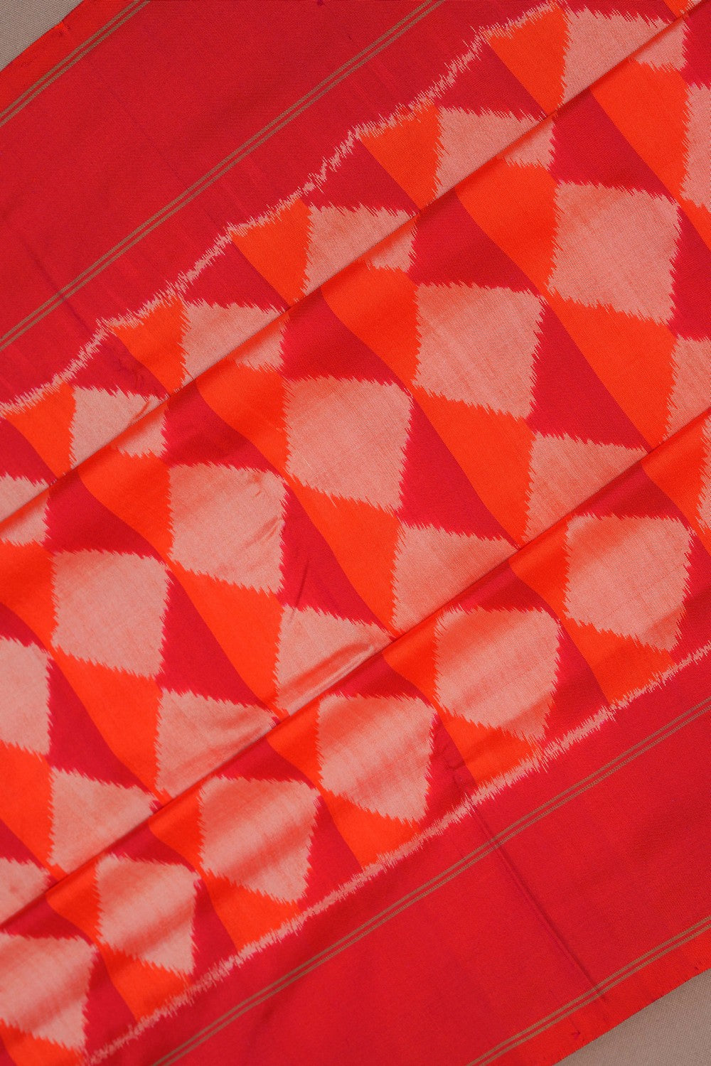 Image of Pochampally Ikat Silk Saree