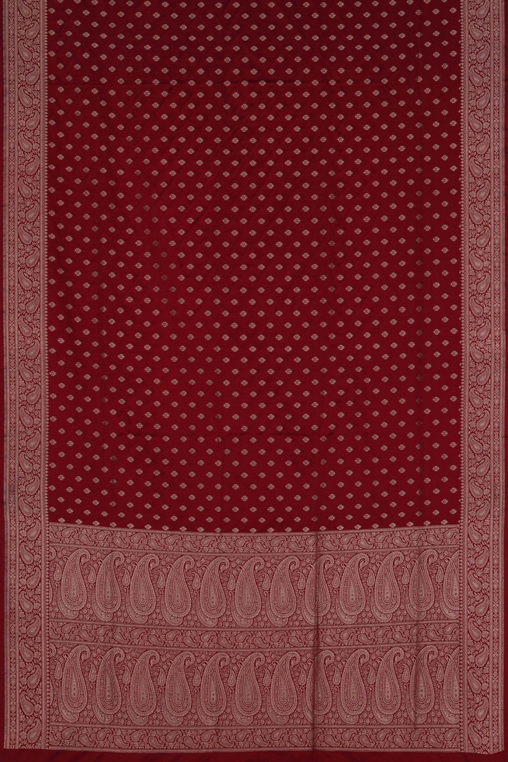 Image of Banarasi Satin Silk Maroon Saree