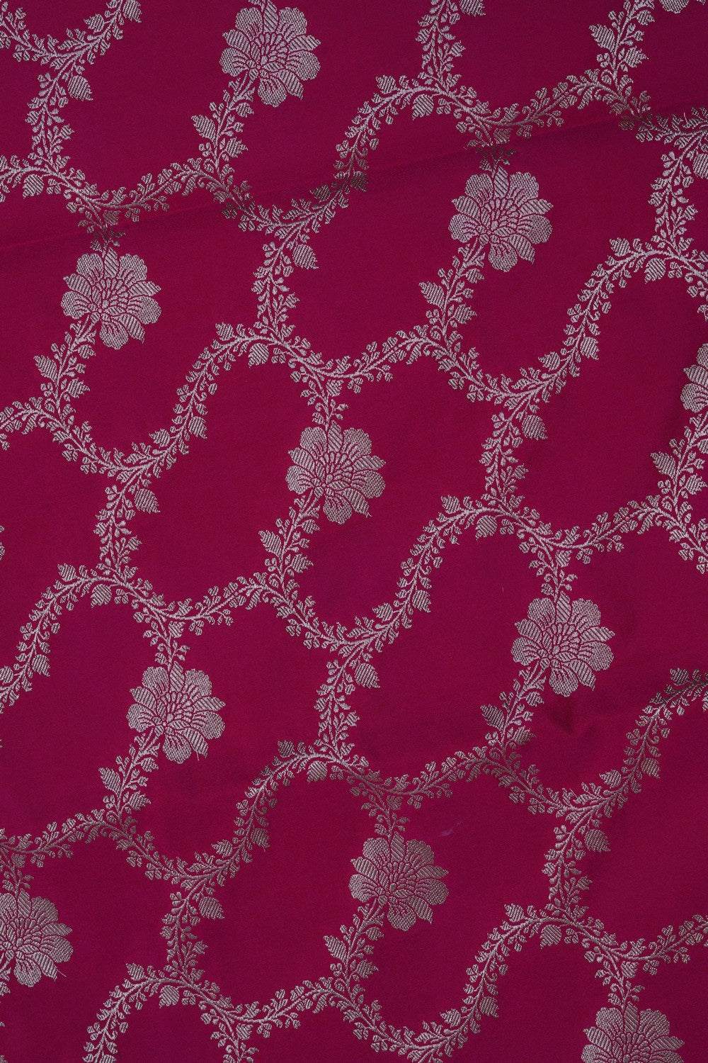 Image of Banarasi Satin Silk Pink Saree