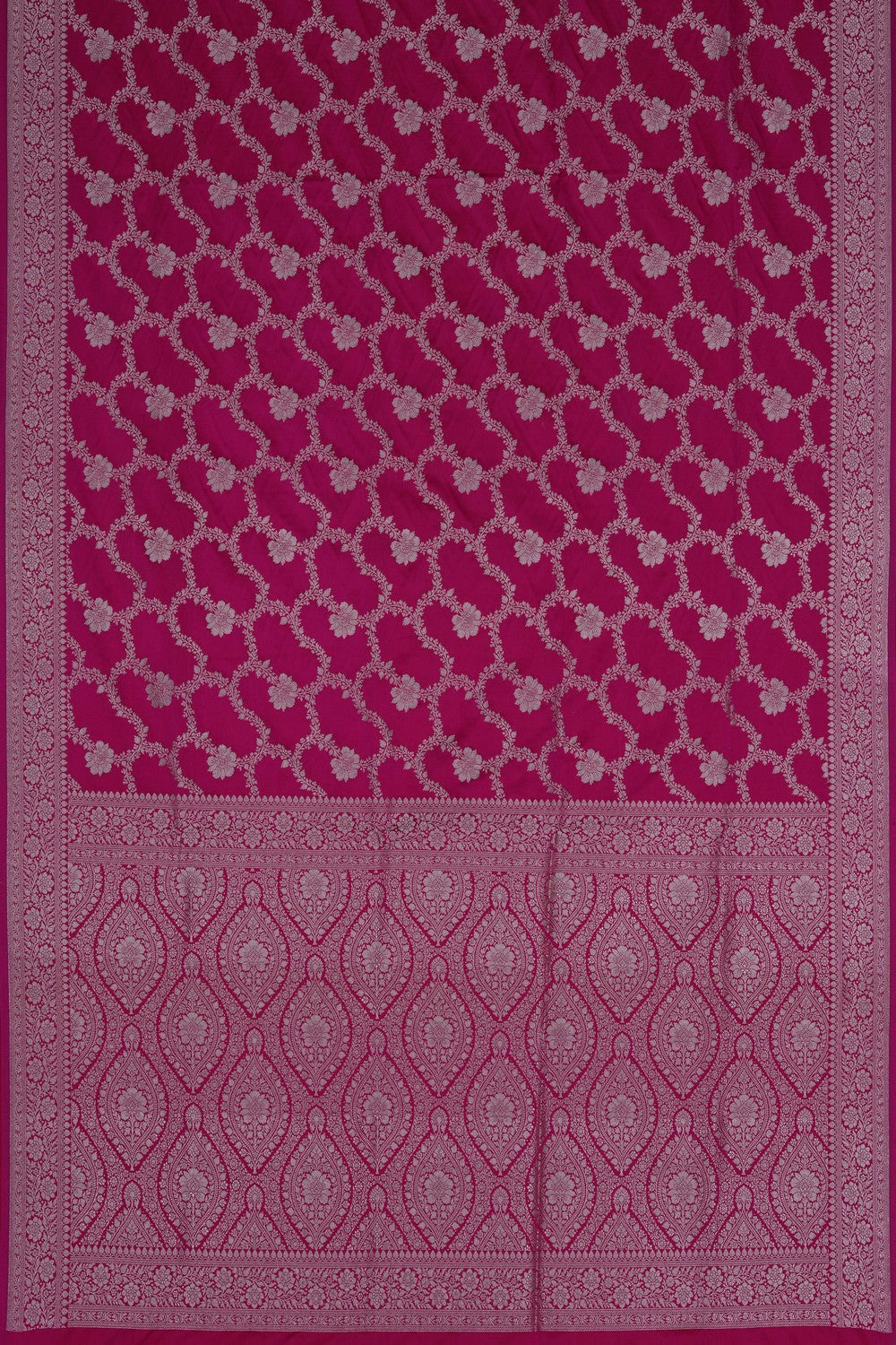 Image of Banarasi Satin Silk Pink Saree