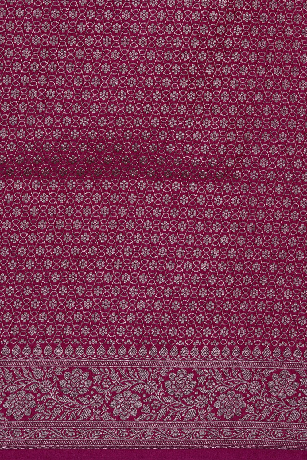 Image of Banarasi Satin Silk Pink Saree