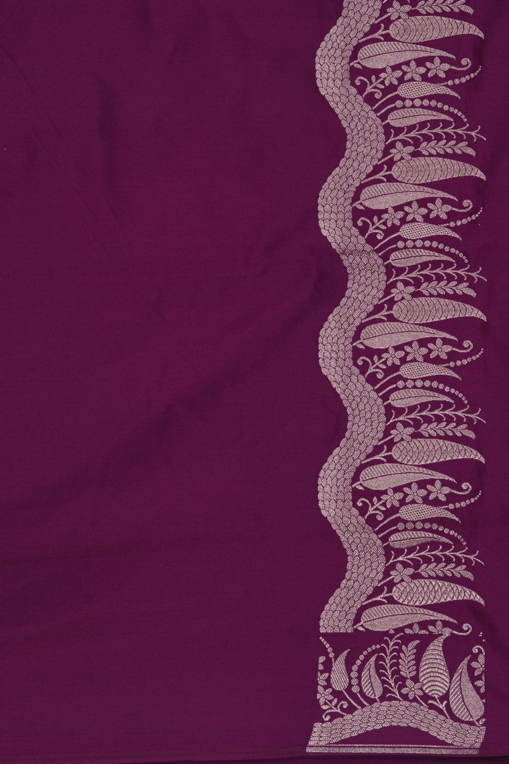 Image of Banarasi Satin Silk Purple Saree