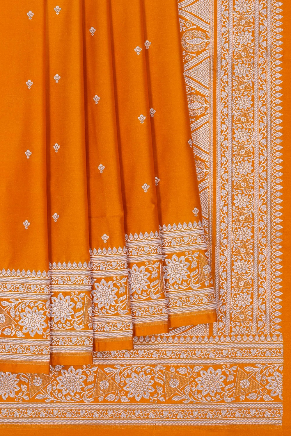 Image of Banarasi Satin Silk Mustard Saree