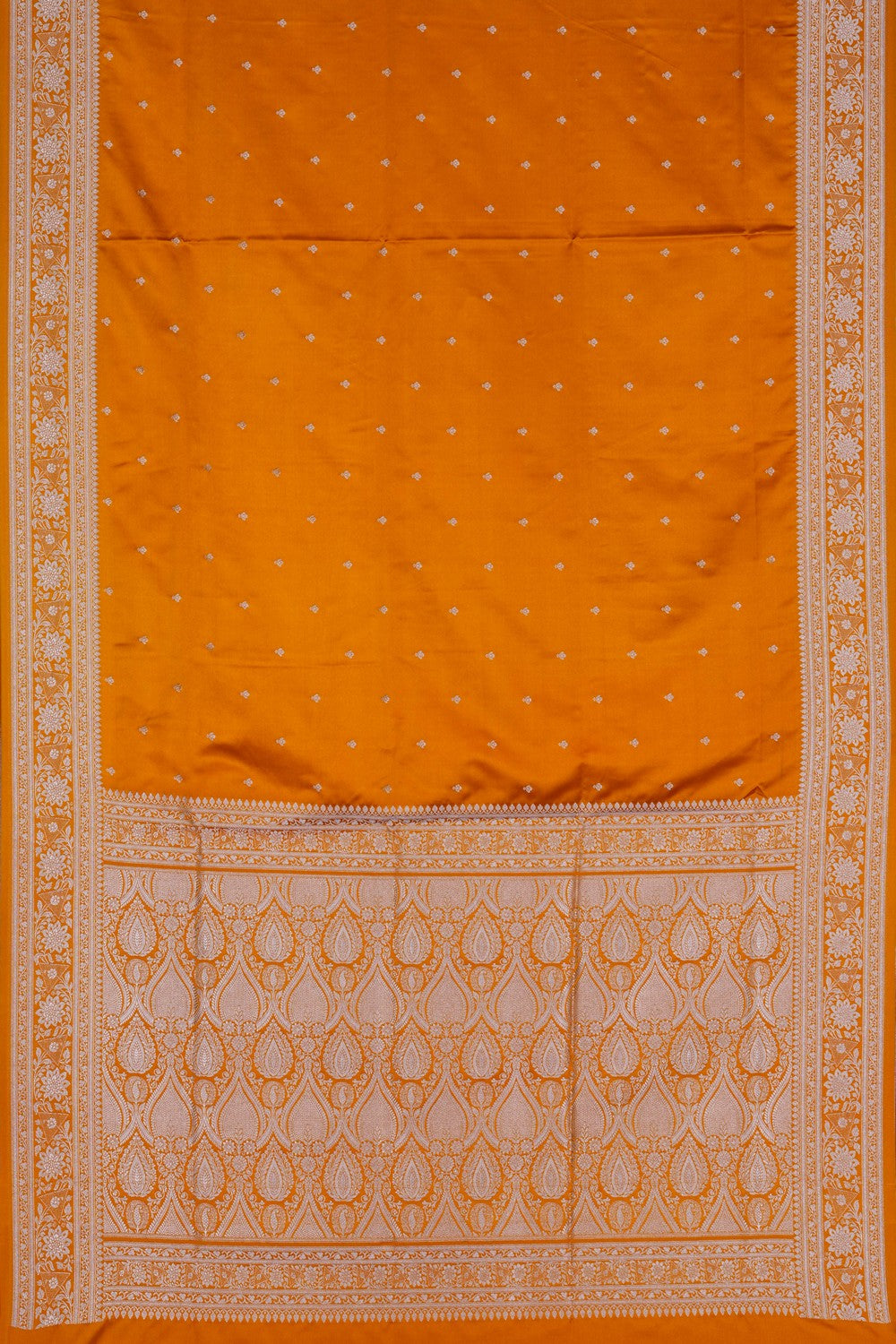 Image of Banarasi Satin Silk Mustard Saree