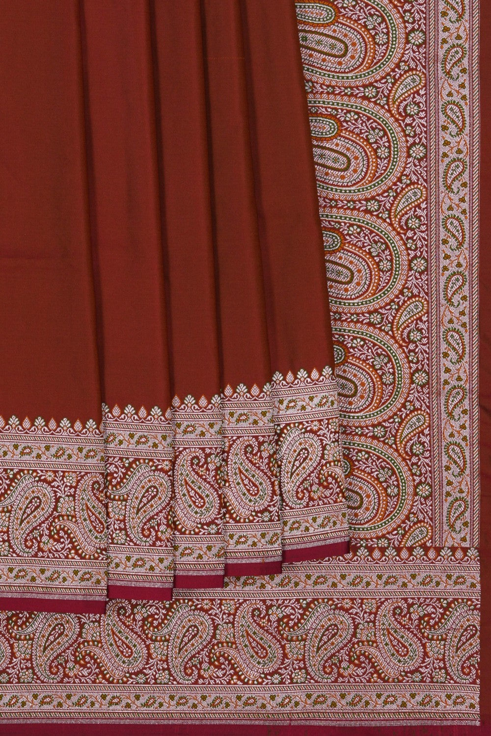 Image of Banarasi Satin Silk Red Saree