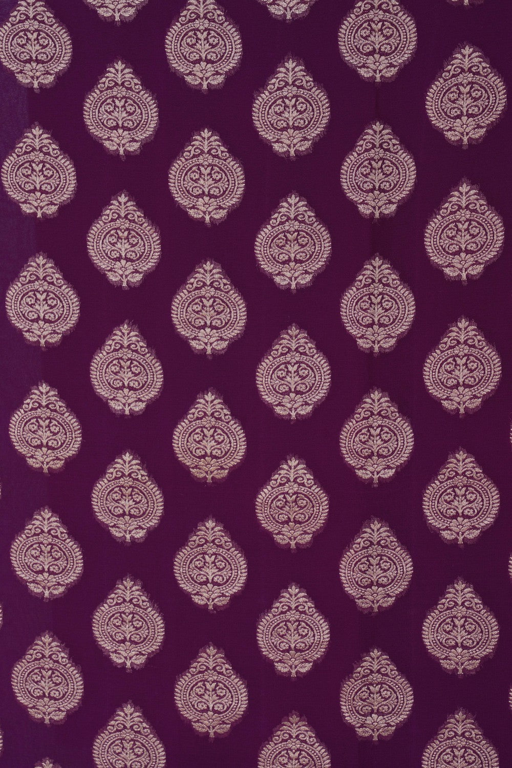 Image of Banarasi Georgette Purple Saree