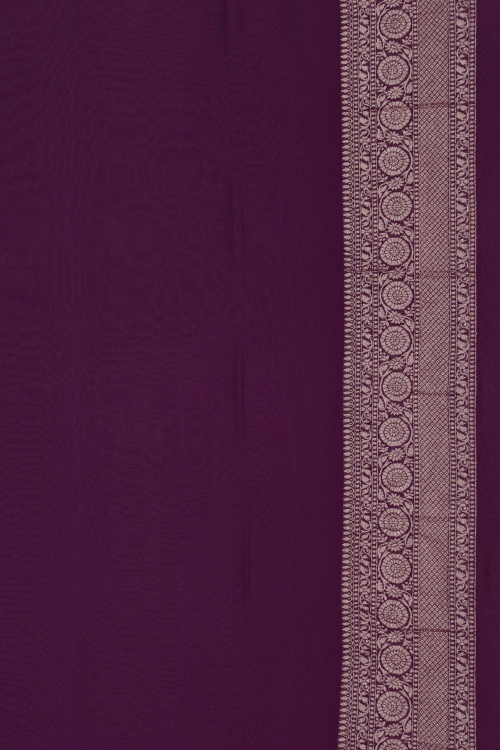 Image of Banarasi Georgette Purple Saree