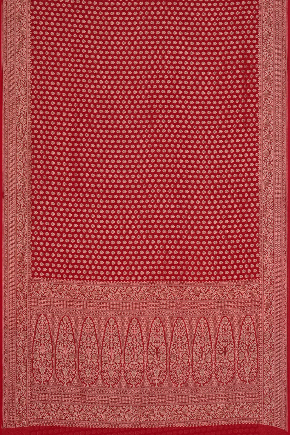 Image of Banarasi Georgette Red Saree