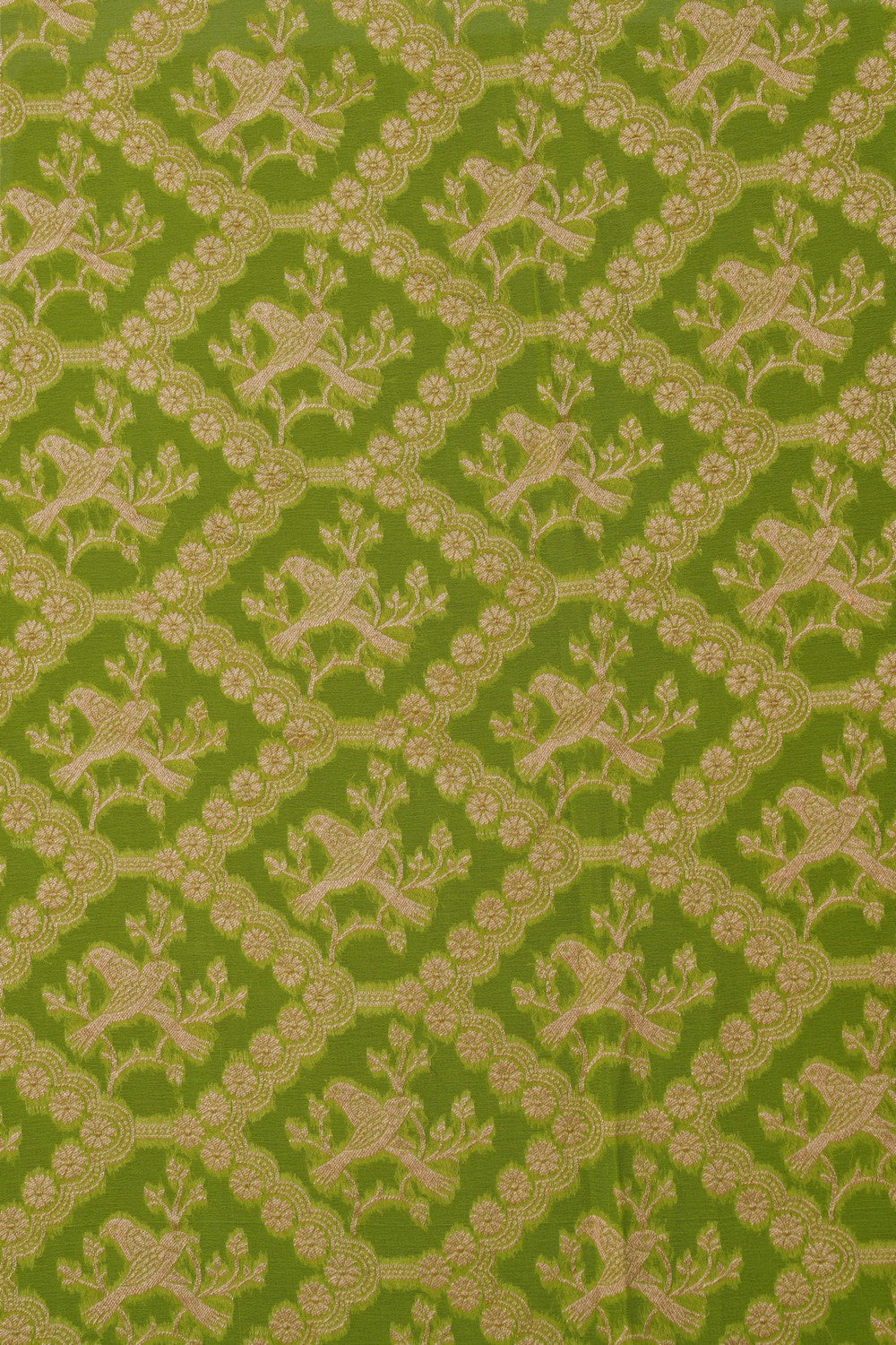 Image of Banarasi Georgette Green Saree