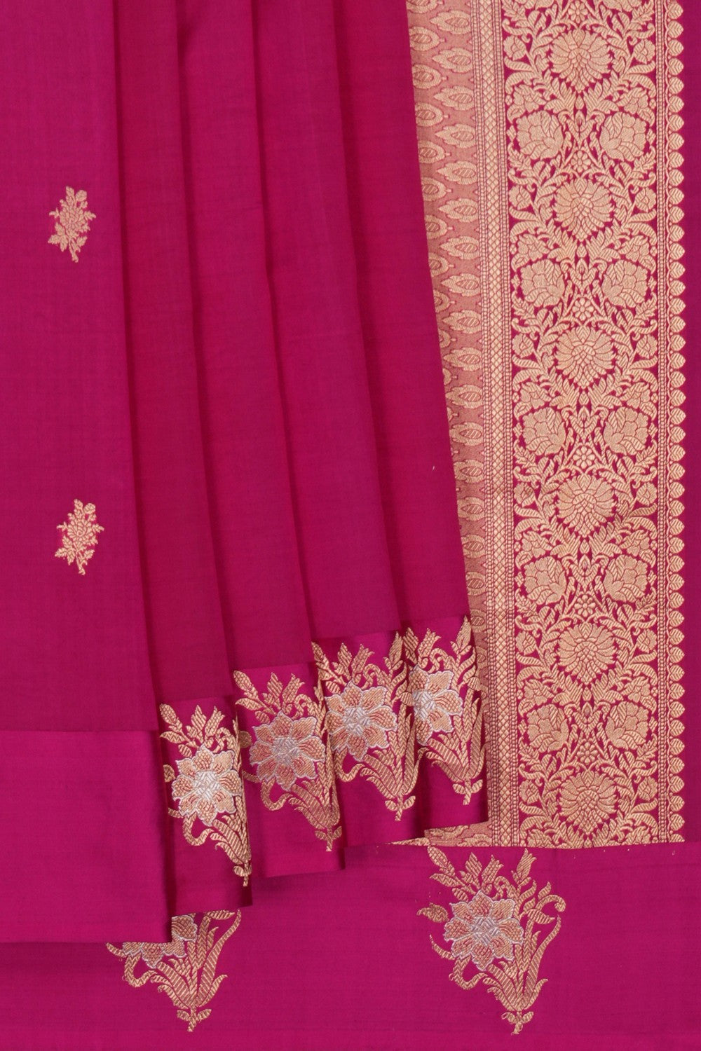 Image of Banarasi Silk Pink Saree
