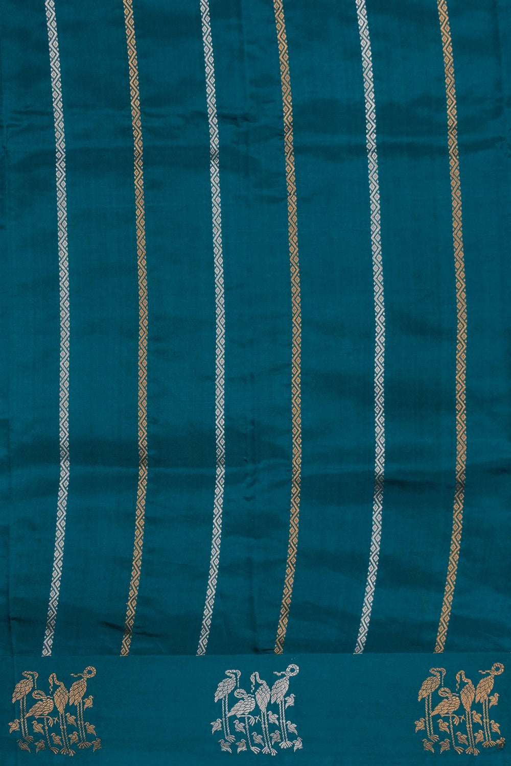Image of Banarasi Silk Blue Saree