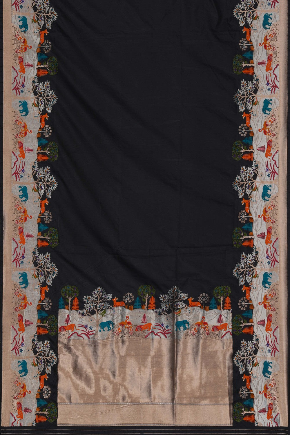 Image of Banarasi Silk Black Saree