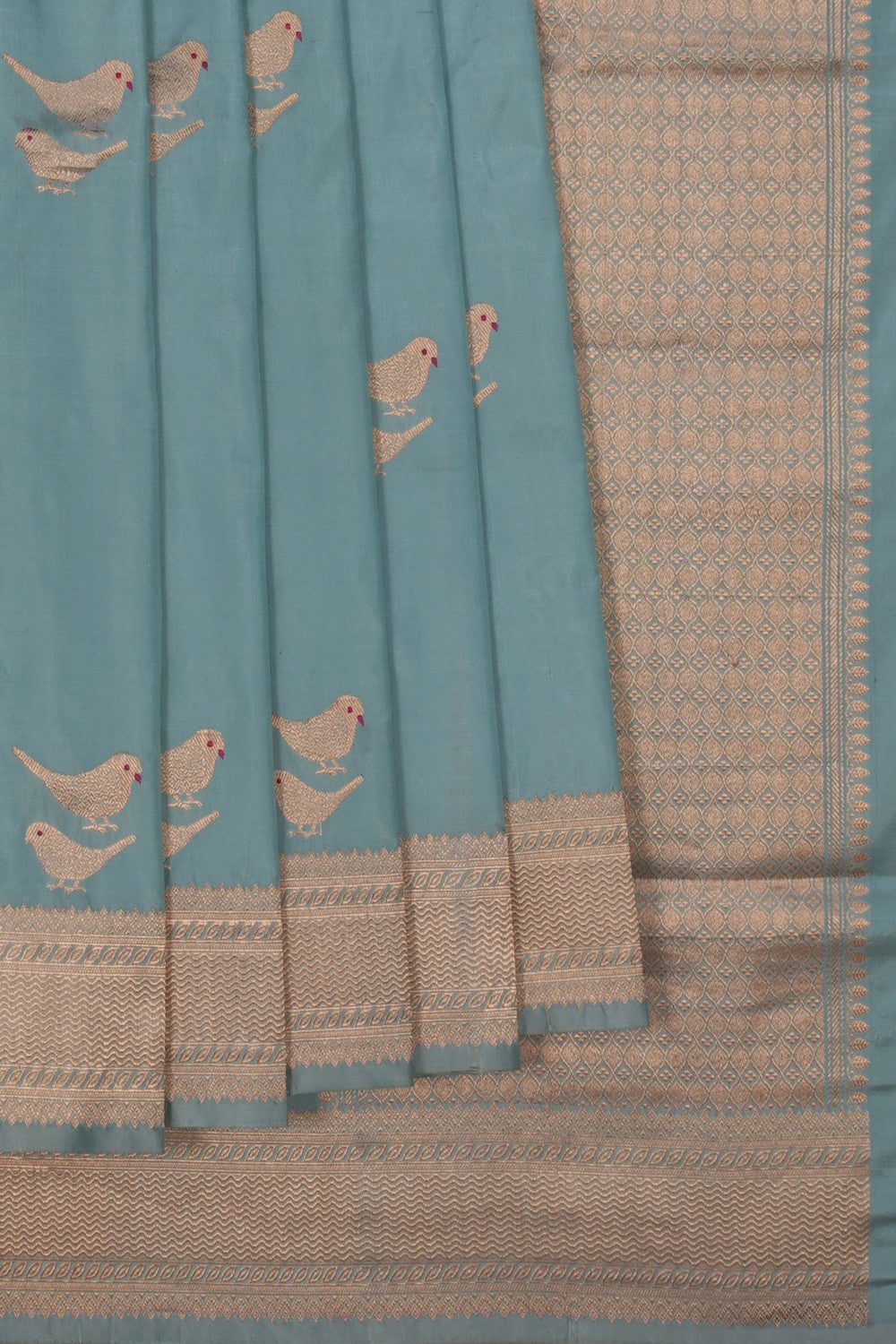 Image of Banarasi Silk Pastel Green Saree