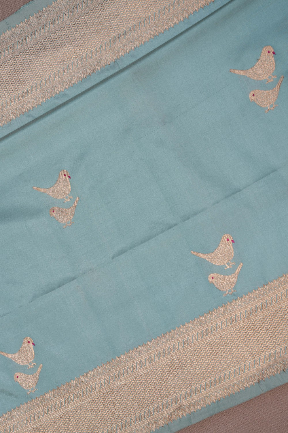 Image of Banarasi Silk Pastel Green Saree