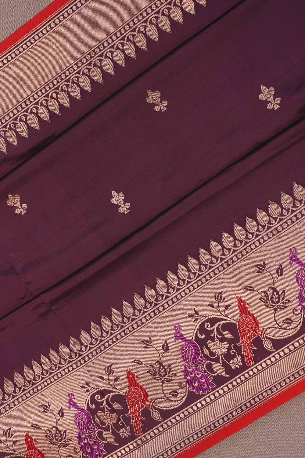 Image of Banarasi Silk Brown Saree