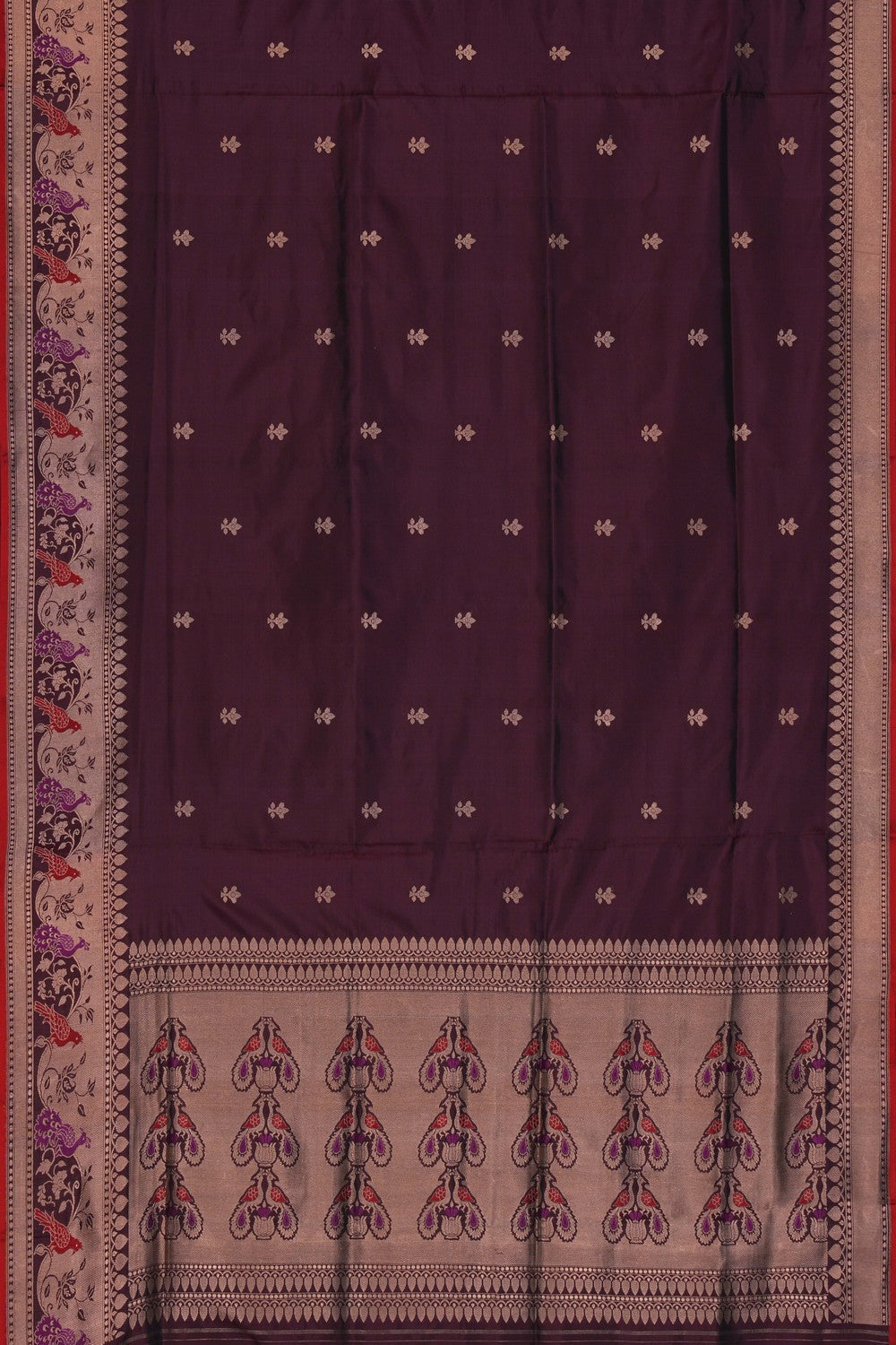 Image of Banarasi Silk Brown Saree