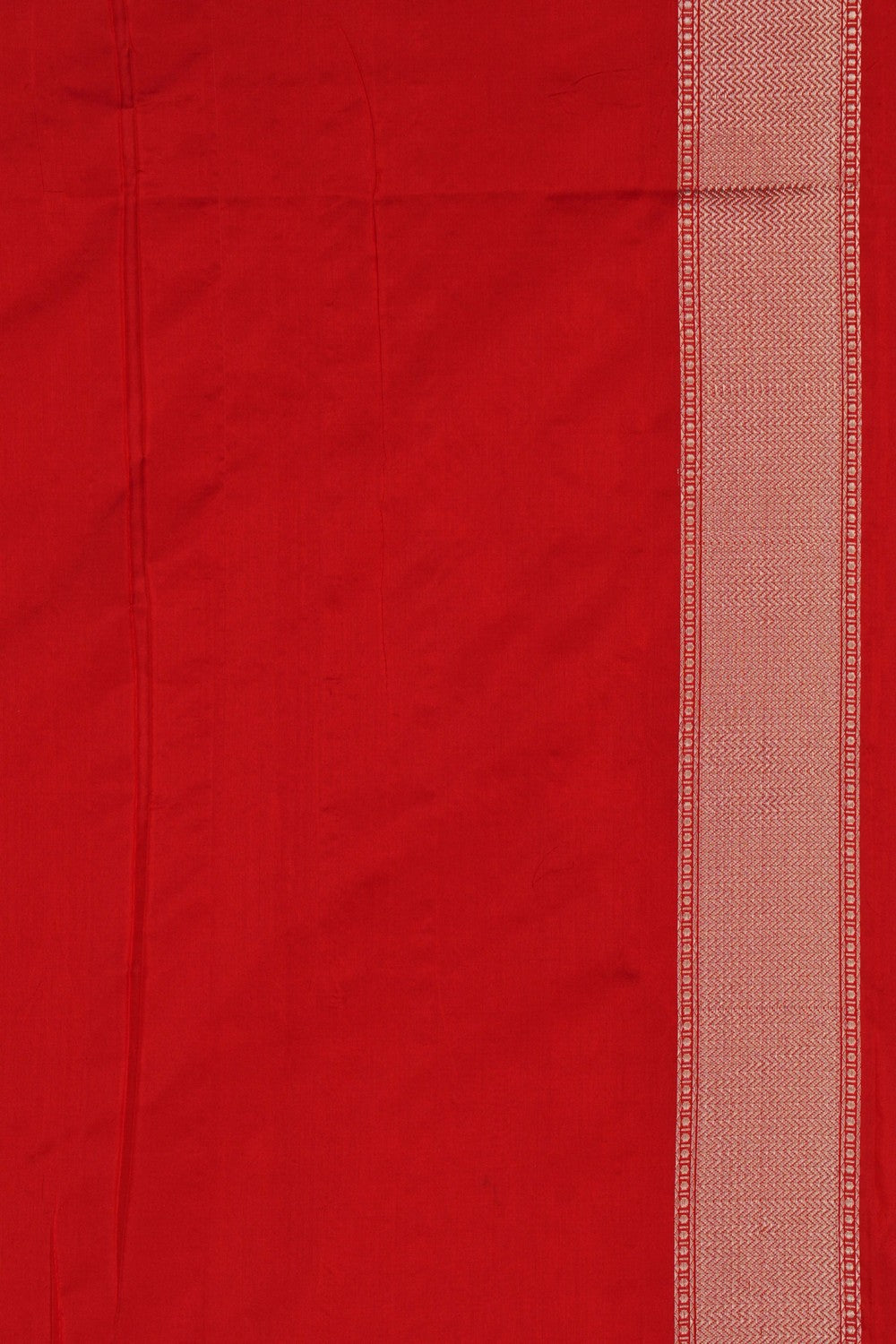 Image of Banarasi Brocade Silk Red Saree