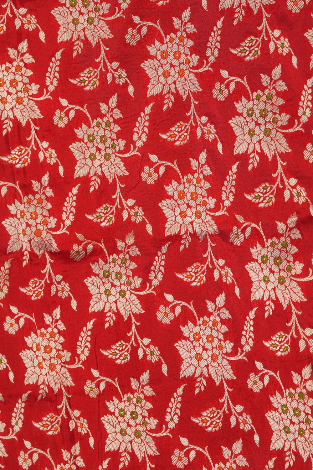 Image of Banarasi Silk Red Saree