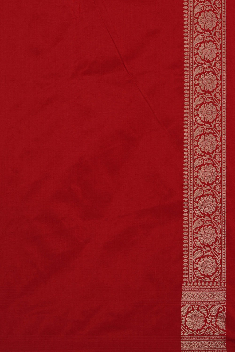 Image of Banarasi Silk Red Saree