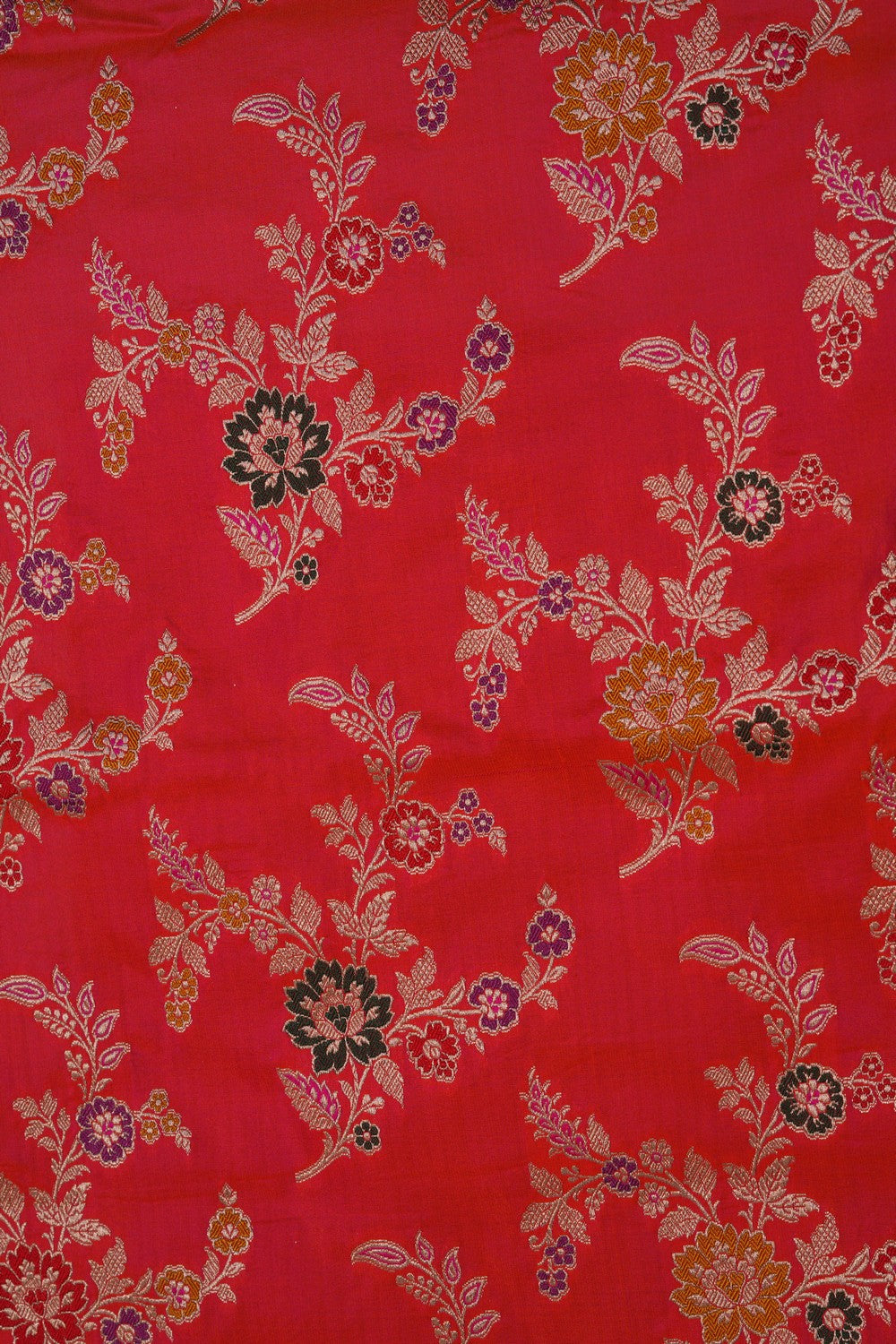 Image of Banarasi Silk Orange Saree