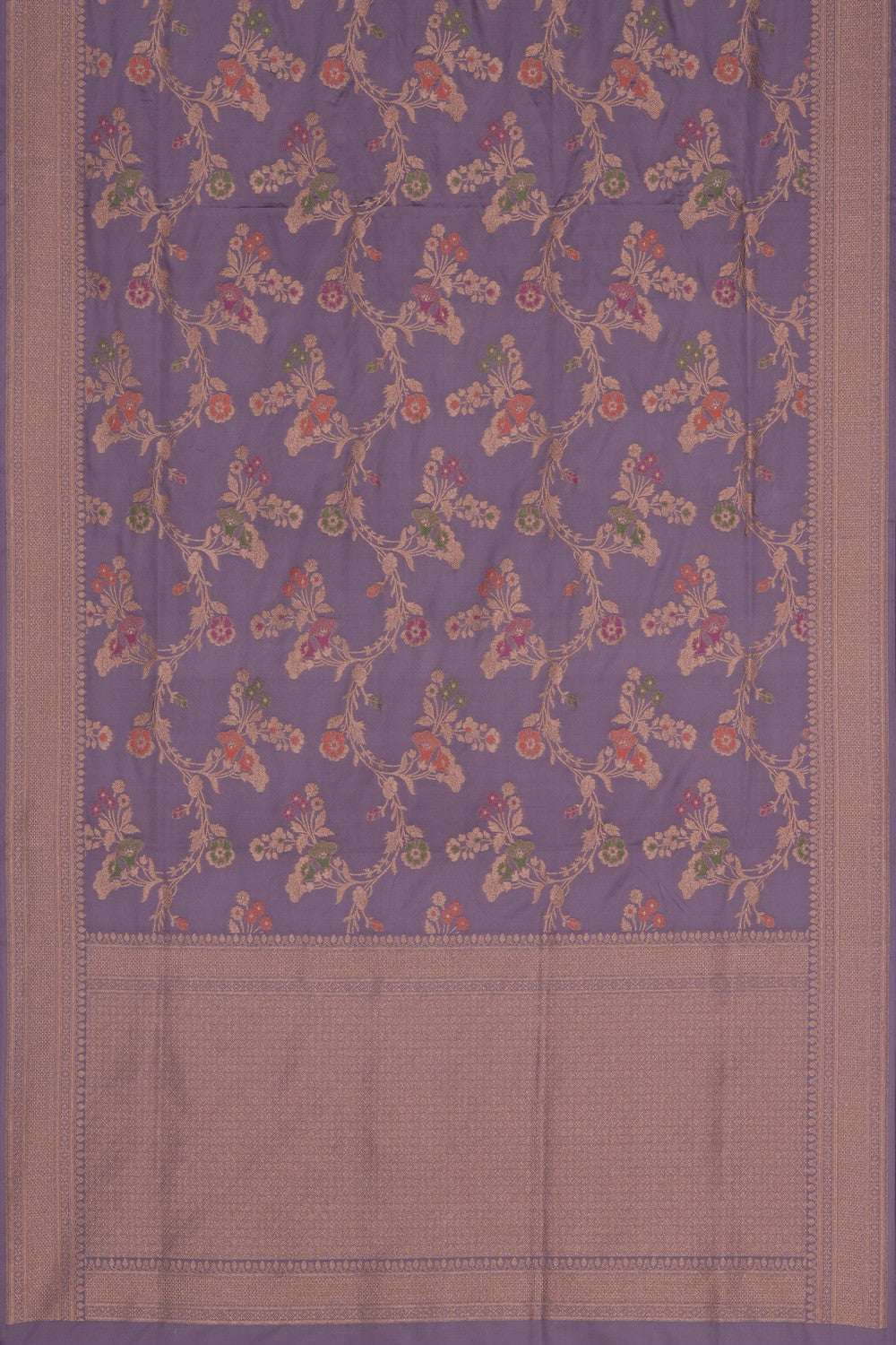 Image of Banarasi Silk Purple Saree