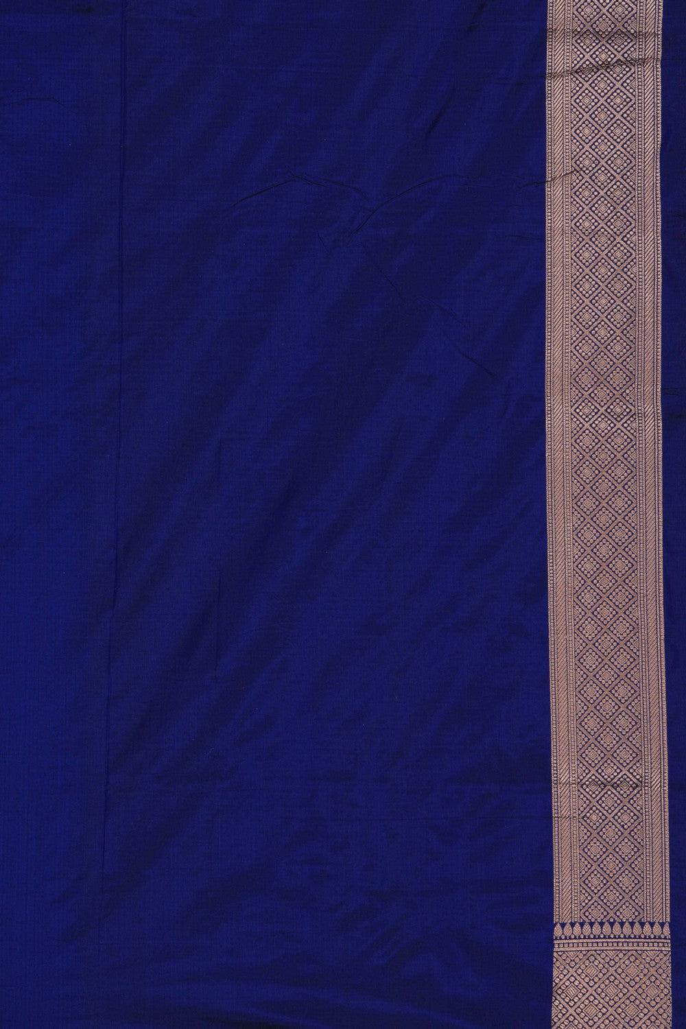 Image of Banarasi Brocade Silk Indigo Blue Saree