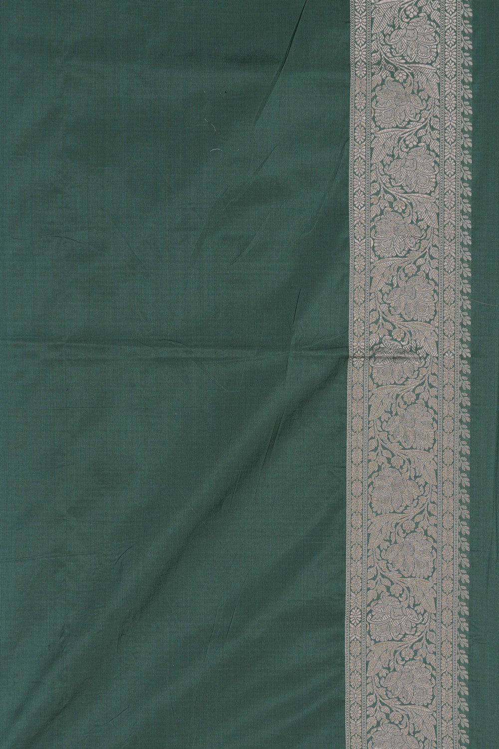 Image of Banarasi Brocade Silk Aqua Green Saree