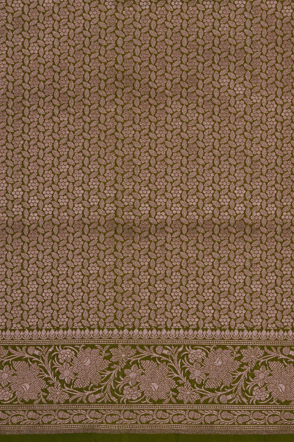 Image of Banarasi Brocade Silk Heena Green Saree