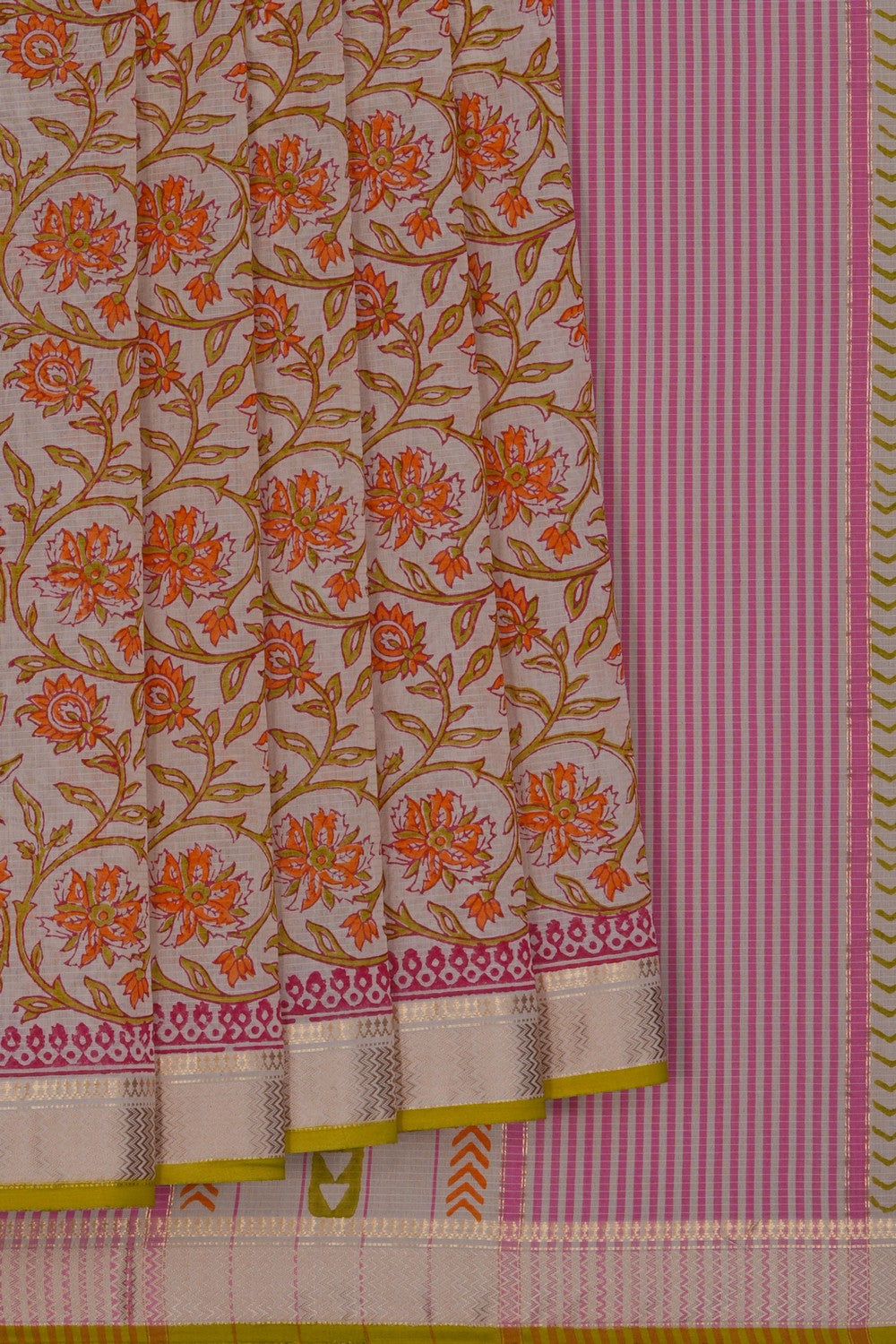 Image of Maheshwari Cotton Silk Saree