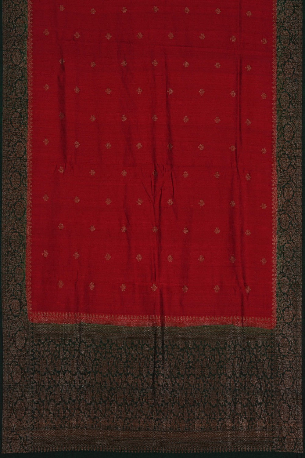 Image of Banarasi Dupion Silk Red Saree
