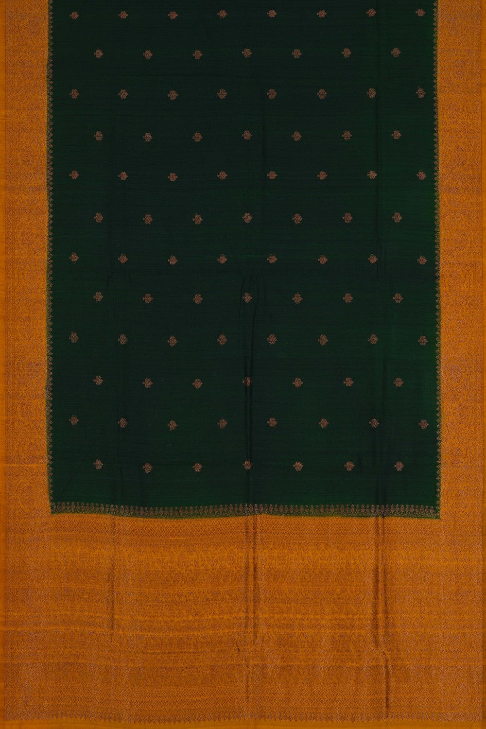Image of Banarasi Dupion Silk Green Saree