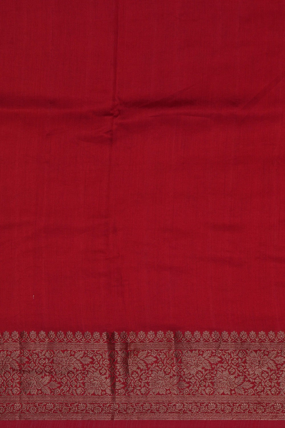 Image of Red Silk Embroidery Saree