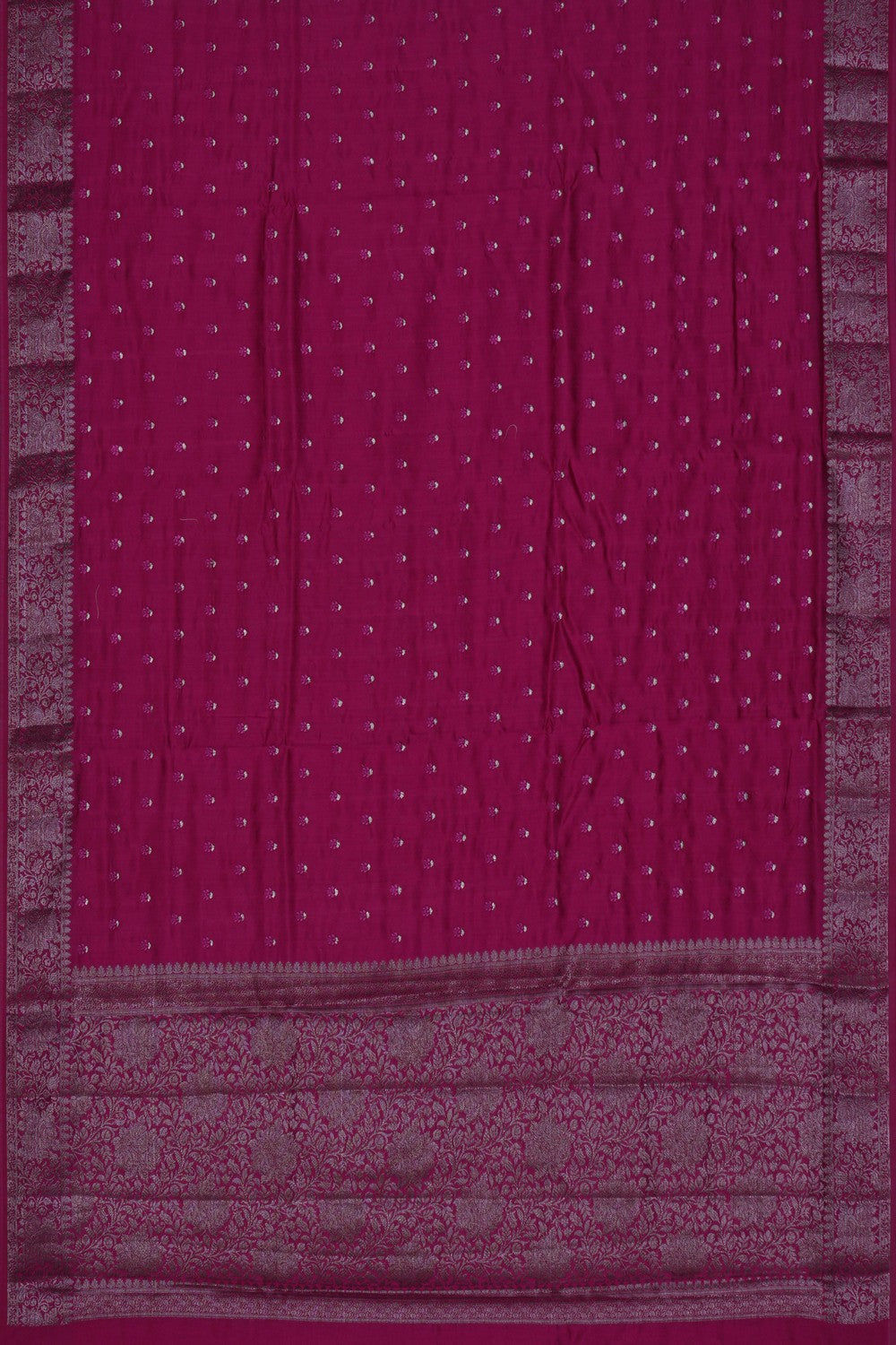 Image of Pink Silk Embroidery Saree