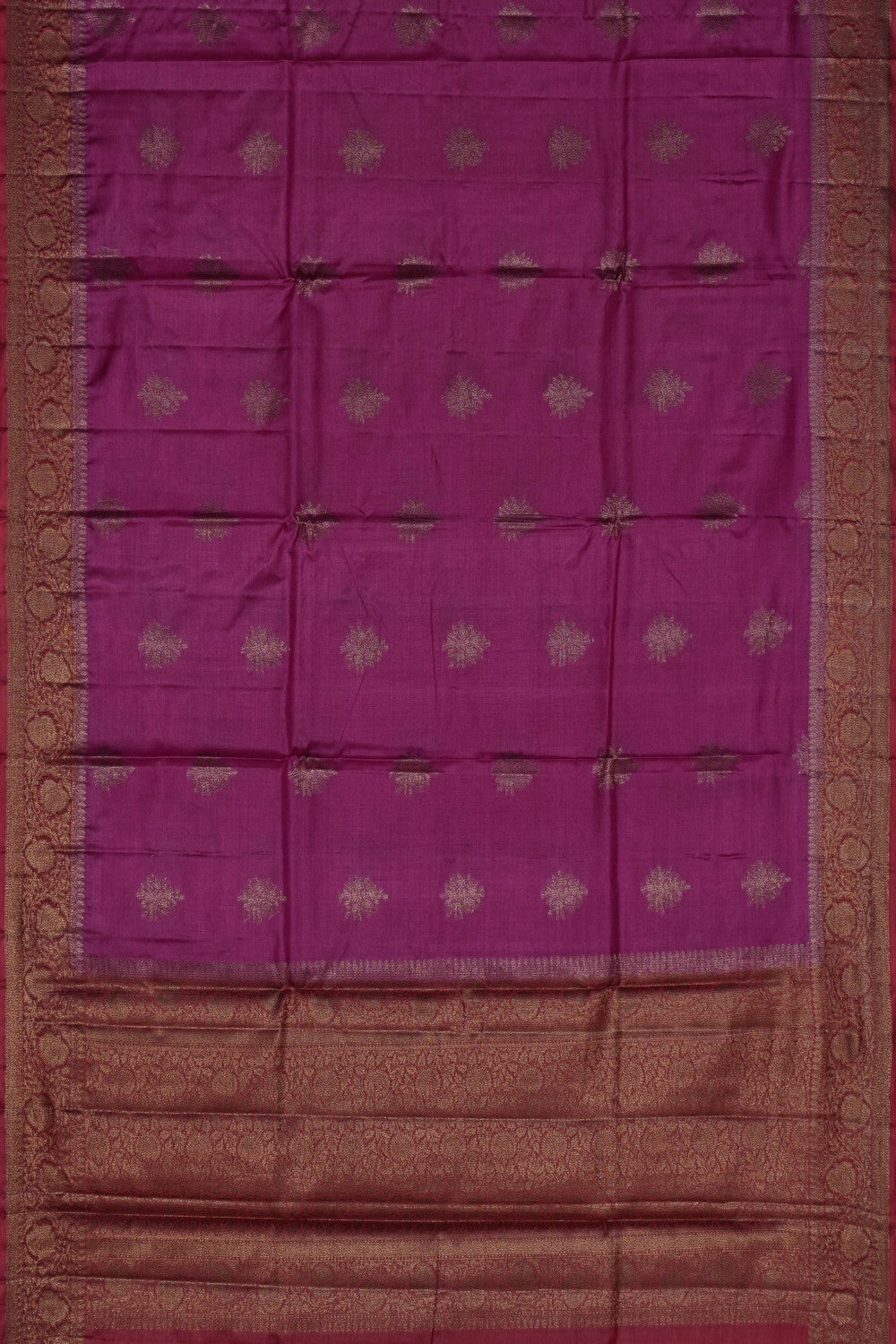 Image of Banarasi Tussar Silk Pink Saree