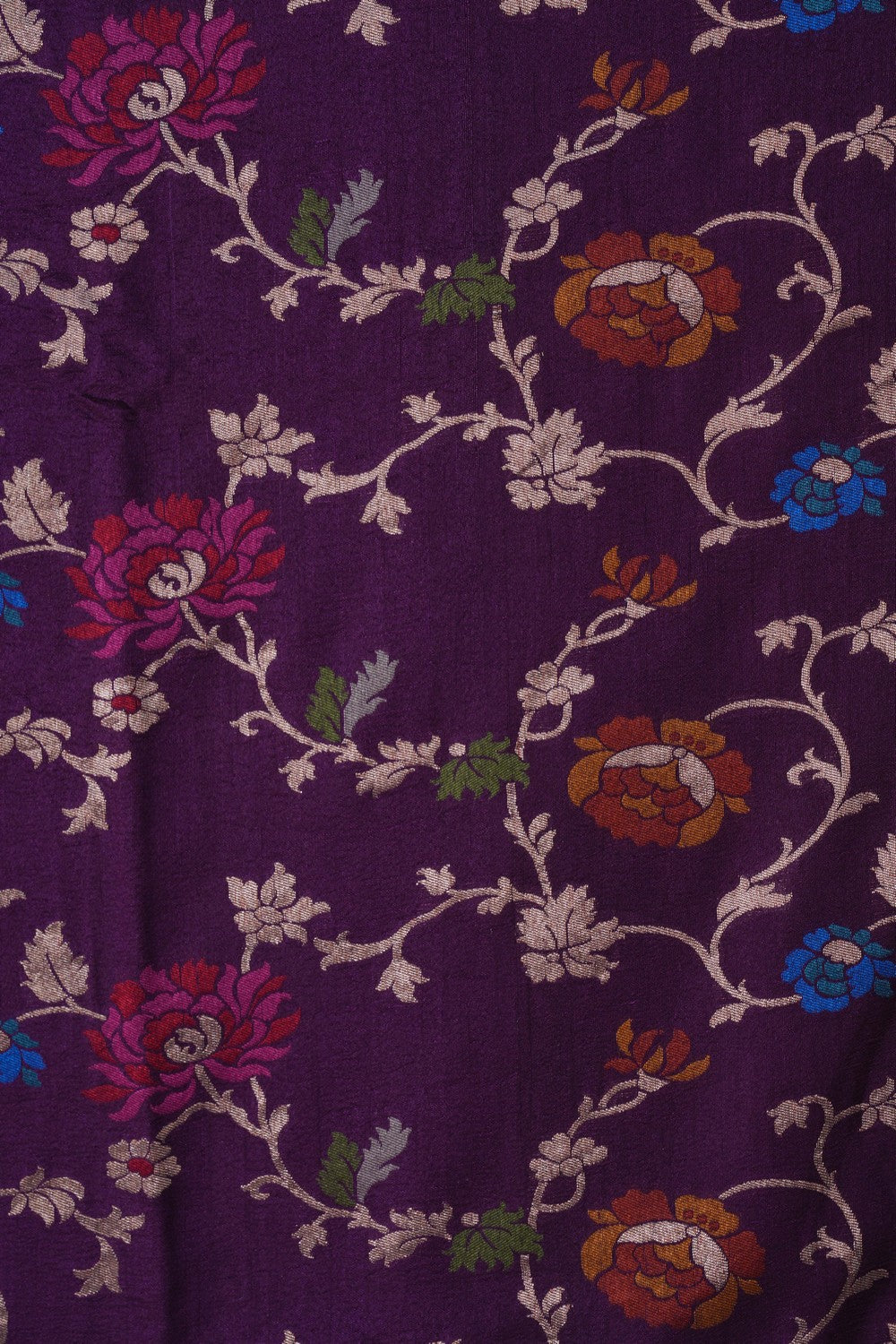 Image of Banarasi Georgette Purple Saree