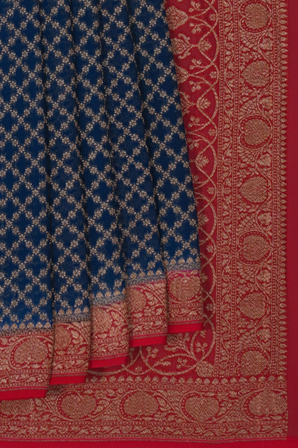 Image of Banarasi Georgette Blue Saree