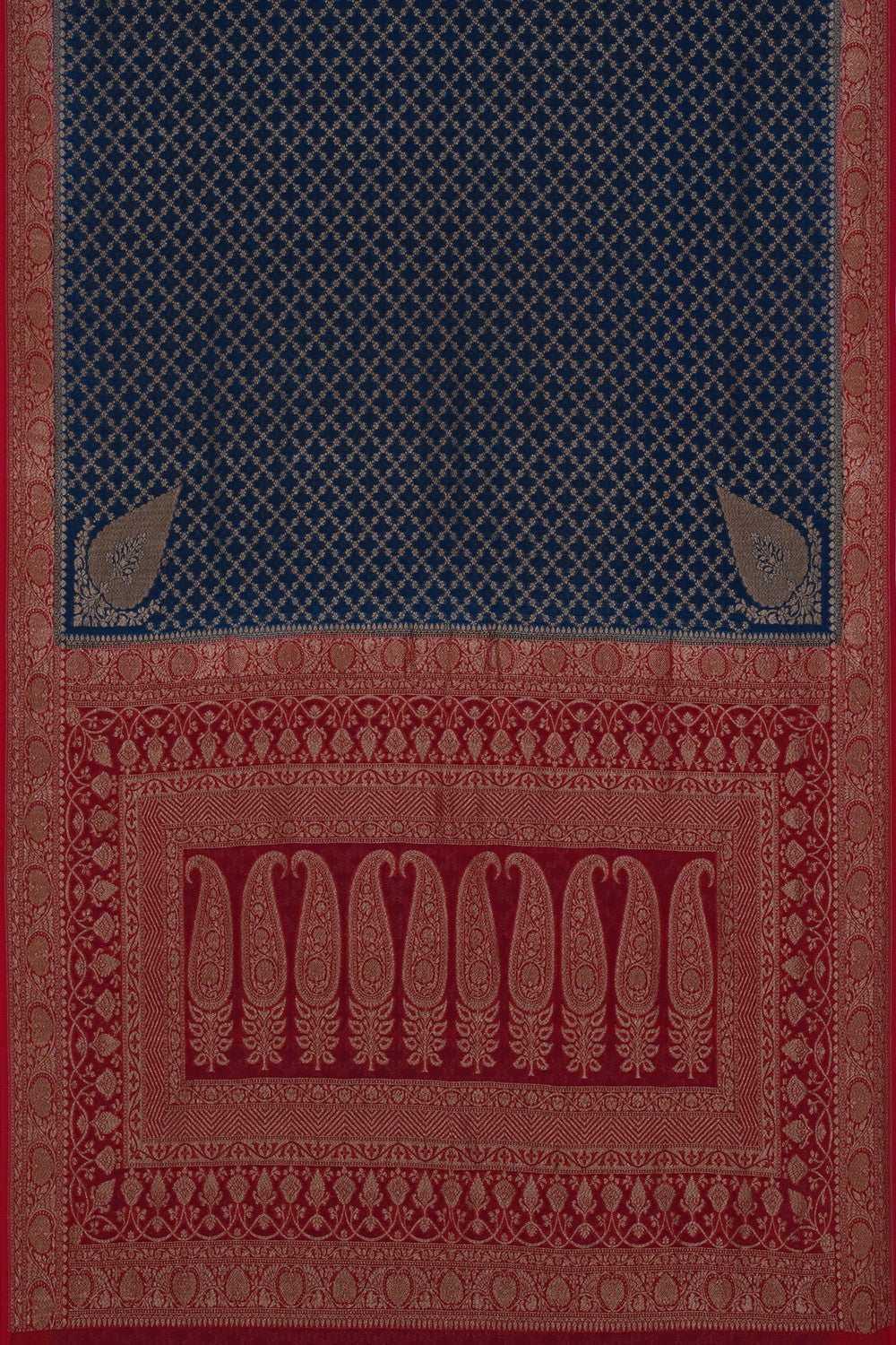 Image of Banarasi Georgette Blue Saree