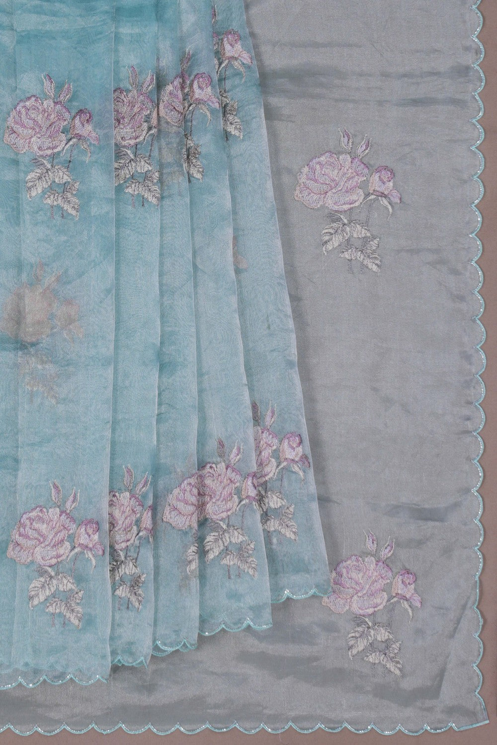 Image of A Tissue Embroidery Saree