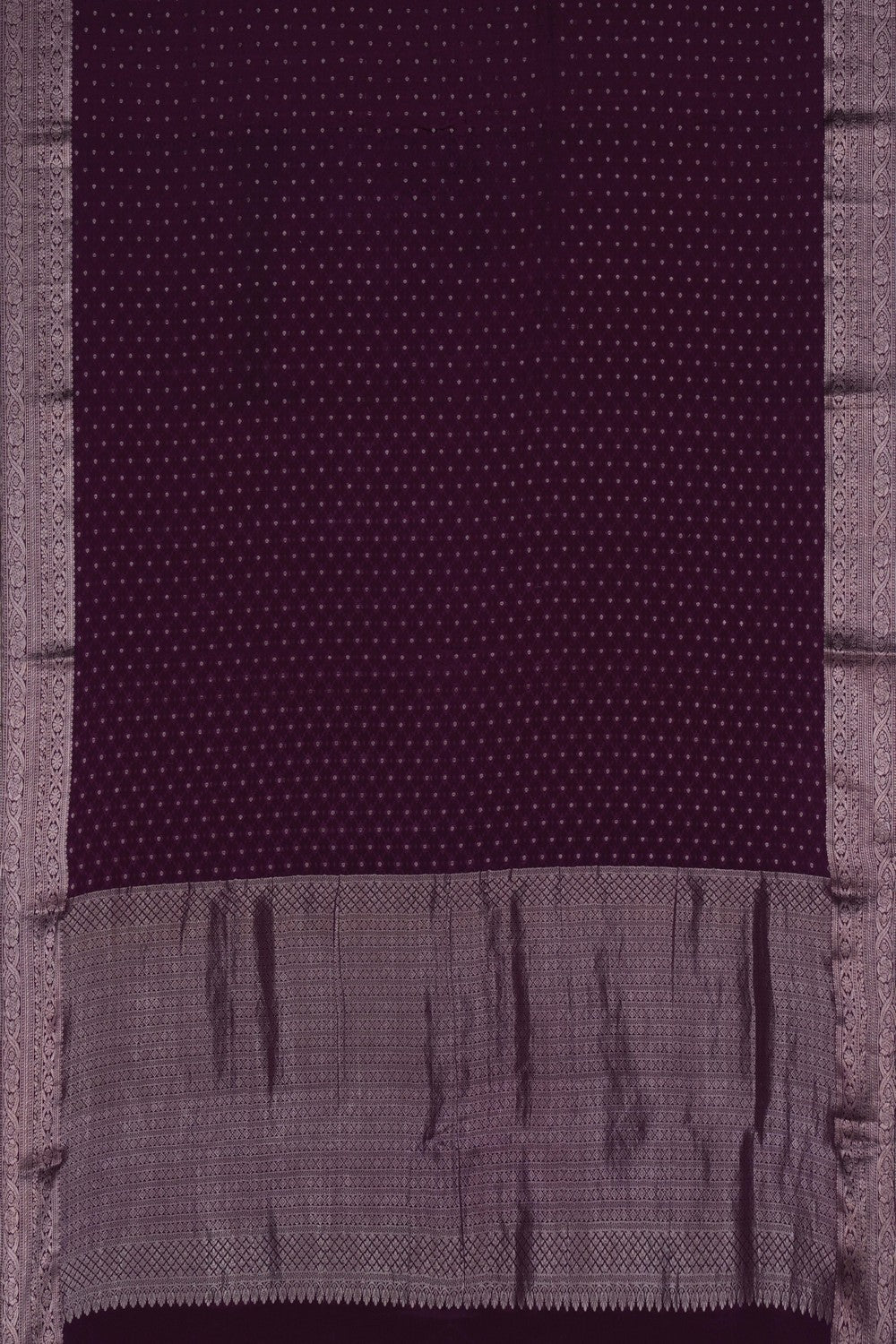 Image of Banarasi Crepe Violet Saree