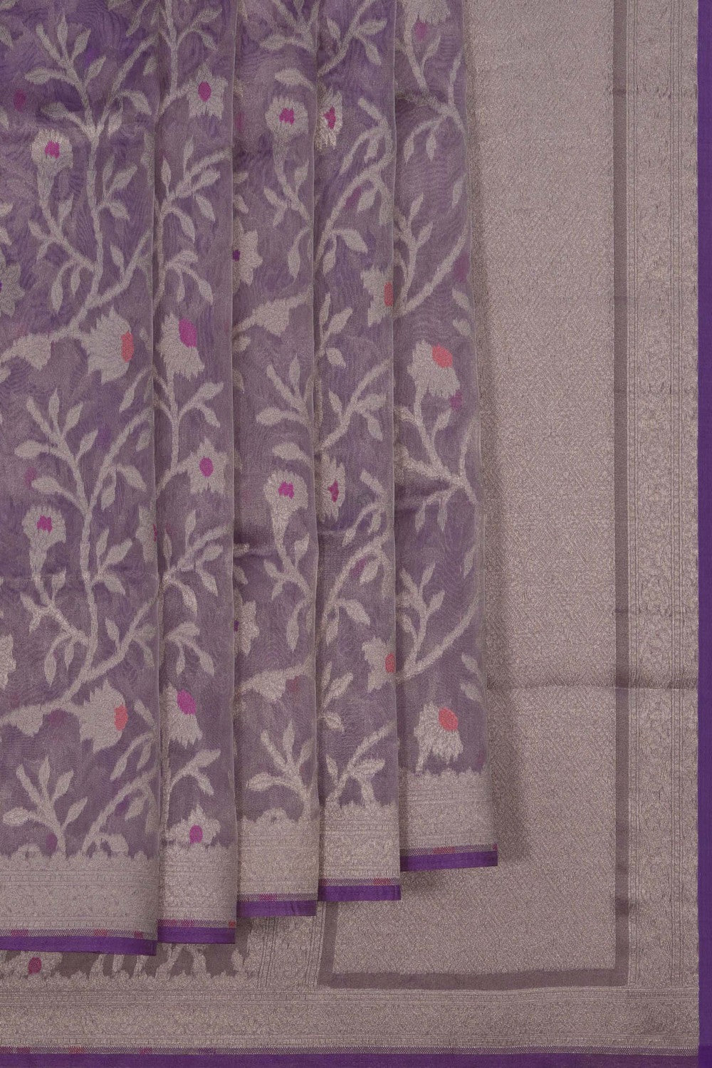 Image of Banarasi Tissue-Kora Saree