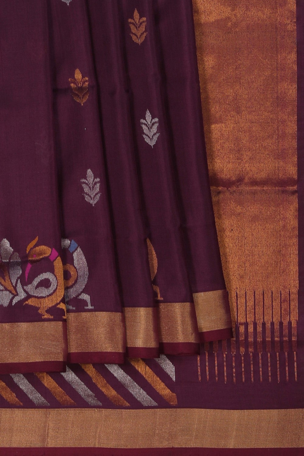Image of Uppada Silk Purple Saree