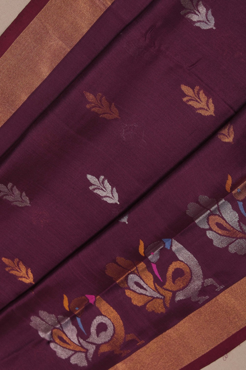 Image of Uppada Silk Purple Saree