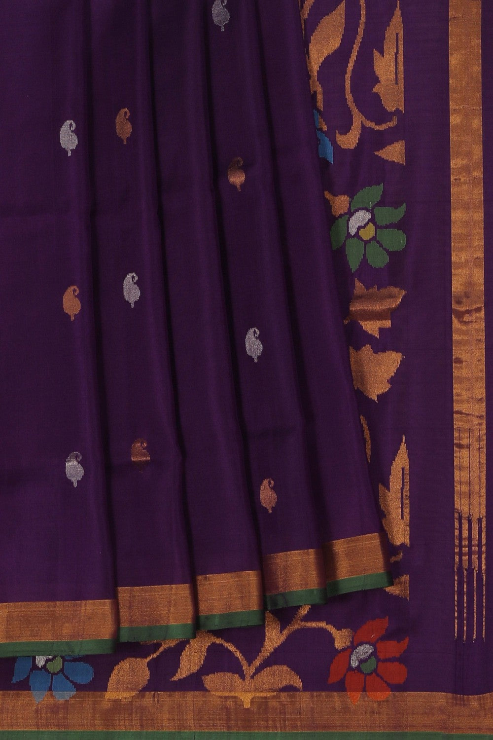 Image of Uppada Silk Purple Saree