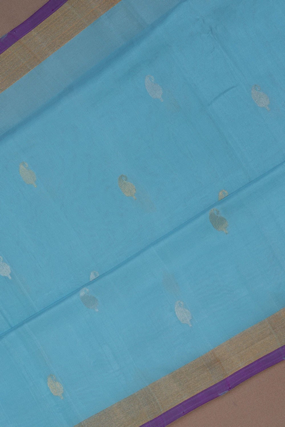 Image of Uppada Silk Blue Saree